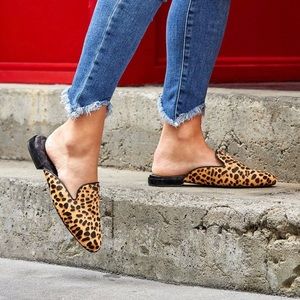 NWOT Birdies Phoebe Calf Hair Cheetah Loafers 8.5